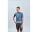 POC Pyöräilypaita Essential Road Logo Jersey Calcite Blue/Mineral Blue