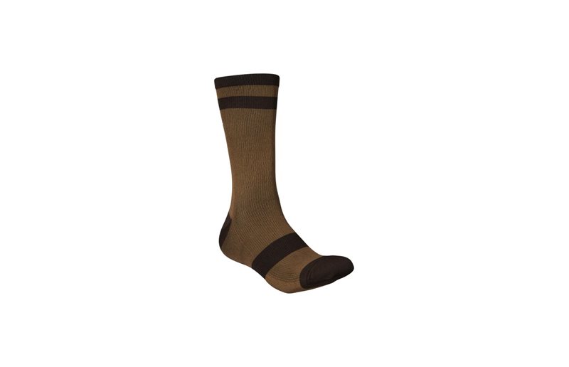 POC Pyöräilysukat Lure MTB Pitkät Jasper Brown/Axinite Brown
