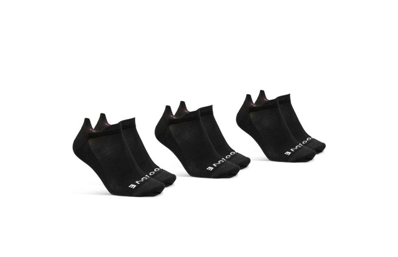 GripGrab Classic No Show Kesäpyöräilysukat 3-Pack Black