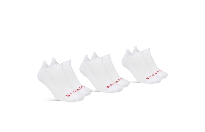 GripGrab Classic No Show Kesäpyöräilysukat 3-Pack White