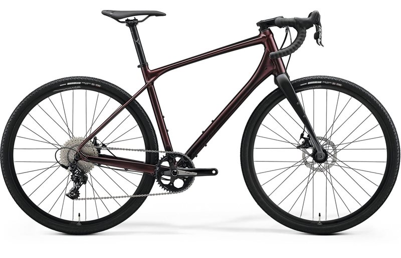 Merida Gravel pyörä Silex 300 Silk Burgundy/Musta