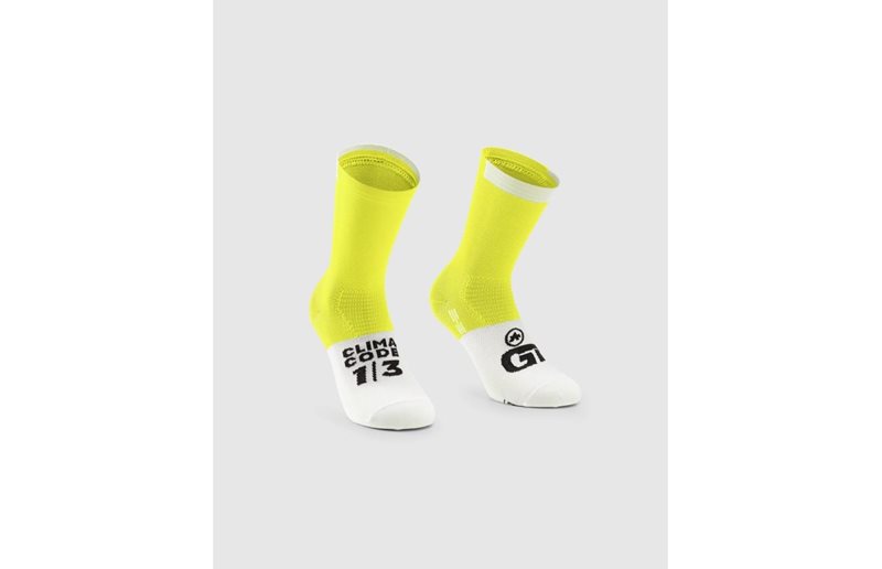 Assos Pyöräsukat GT Socks C2 Optic Yellow