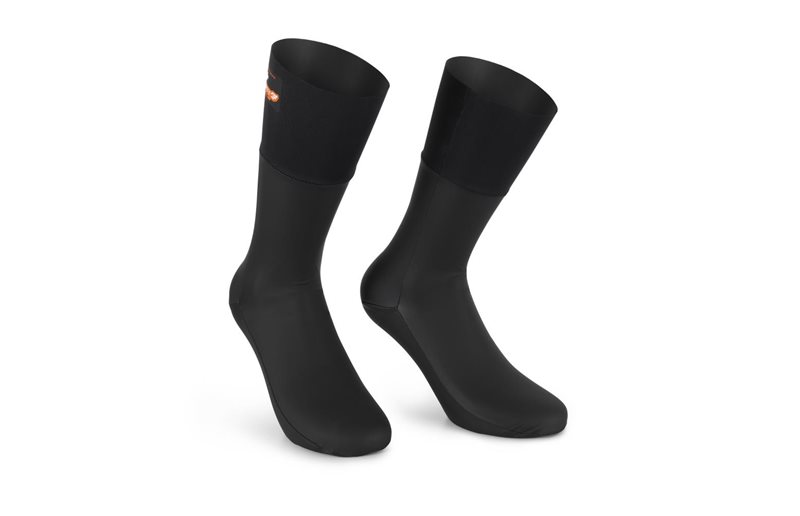 Assos Sykkelstrømper Rsr Thermo Rain Socks Black Series