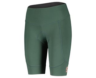 Scott Shorts Naisten Endurance 10 +++ Smoked Green/Crystal Pink