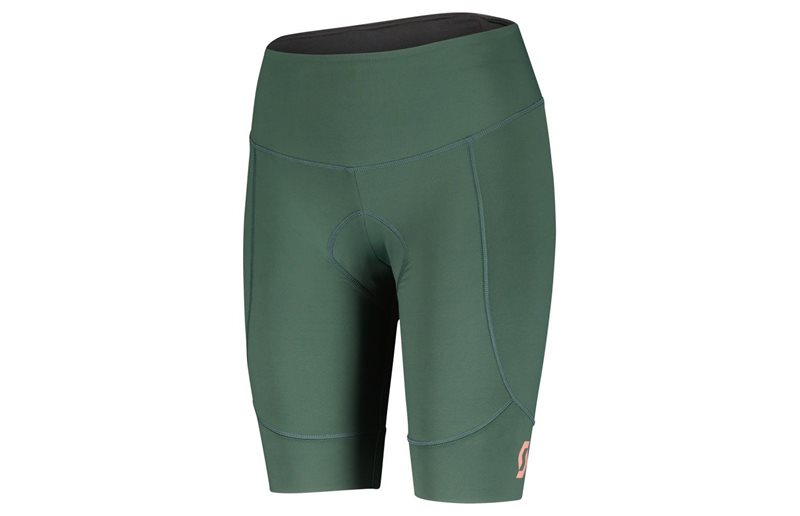 Scott Shorts Naisten Endurance 10 +++ Smoked Green/Crystal Pink