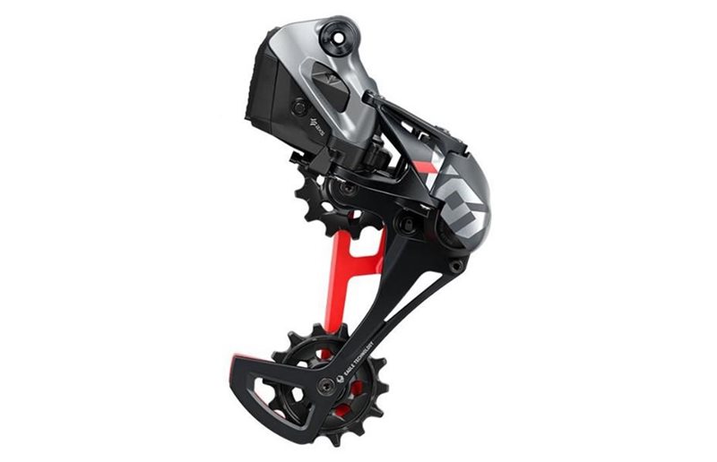 Takavaihtaja SRAM Eagle X01 AXS 12-vaihteinen 52T Forged Aluminium Cage Punainen/Musta