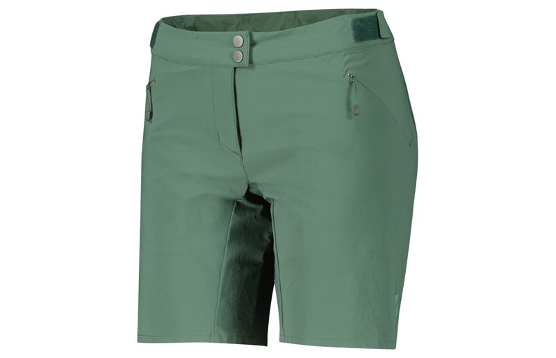 Scott Shorts Naisten Endurance Ls/Fit W/Pad Savunvihreä