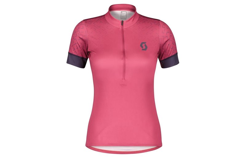 Scott Pyöräilypaita Naisten Endurance 20 SS Carmine Pink/Dark Purple