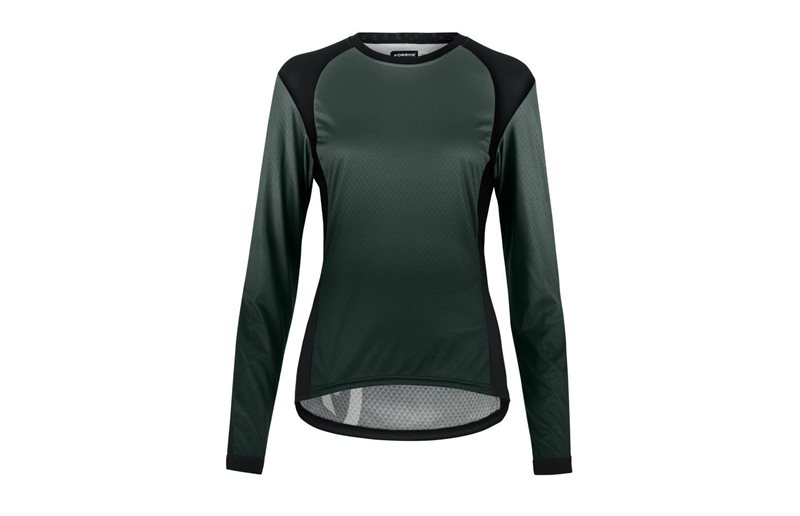 Assos Naisten pyöräilypaita Trail Women's LS Schwarzwald Green
