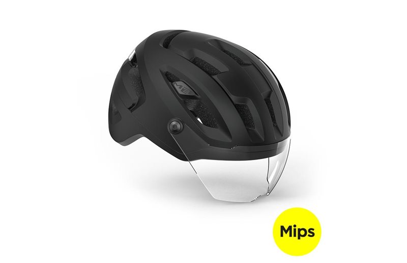 MET Cykelhjälm Intercity MIPS Black/Matt Glossy