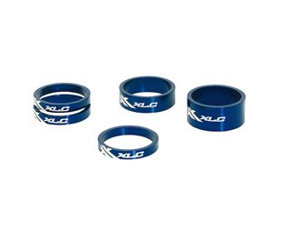 XLC Spacers AS-A02 5/10/15mm 1-1/8" Blue