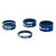 XLC Spacers AS-A02 5/10/15mm 1-1/8" Blue