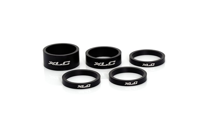 XLC Spacers AS-A02 5/10/15mm 1-1/8" Dull Black