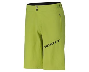 Scott Pyöräilyshortsit Endurance ls/fit Med pad Bitter Yellow