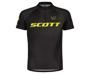 Scott Lasten Pyöräilypaita RC Pro SS Black/Sulphur Yellow