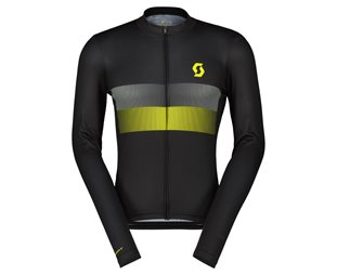 Scott Cykeltröja RC Team 10 LS Black/Sulphur Yellow