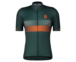 Scott Cykeltröja RC Team 10 SS Aruba Green/Braze Orange