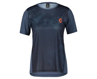 Scott Naisten pyöräilypaita Trail Flow SS Metal Blue/Dark Blue