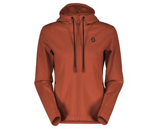 Scott Fritidströja Hoody Dam Tech Zip Earth Red