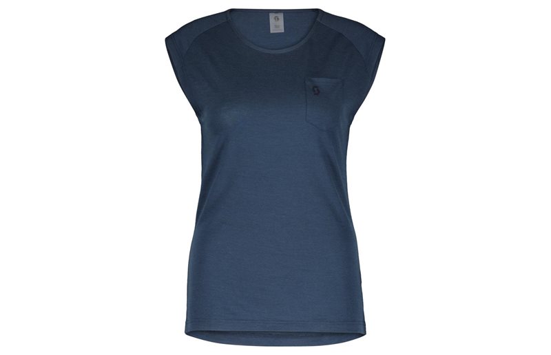 Scott Fritidströja Tank Dam Defined Merino Metal Blue