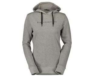 Scott Fritidströja Hoody Dam No Shortcuts LS Grey Melange