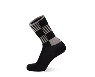 Mons Royal Sykkelstrømper Atlas Crew Sock Black Check