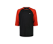 Mons Royale Pyöräilypaita Tarn Merino Shift Raglan 3/4 Retro Red / Black