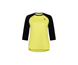 Mons Royale Pyöräilypaita Tarn Merino Shift Raglan 3/4 Musta / Limelight