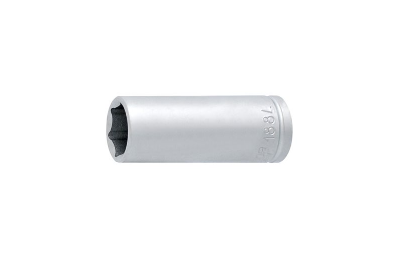 UNIOR Hylsa Socket 1/4" Pitkä Malli Point 10