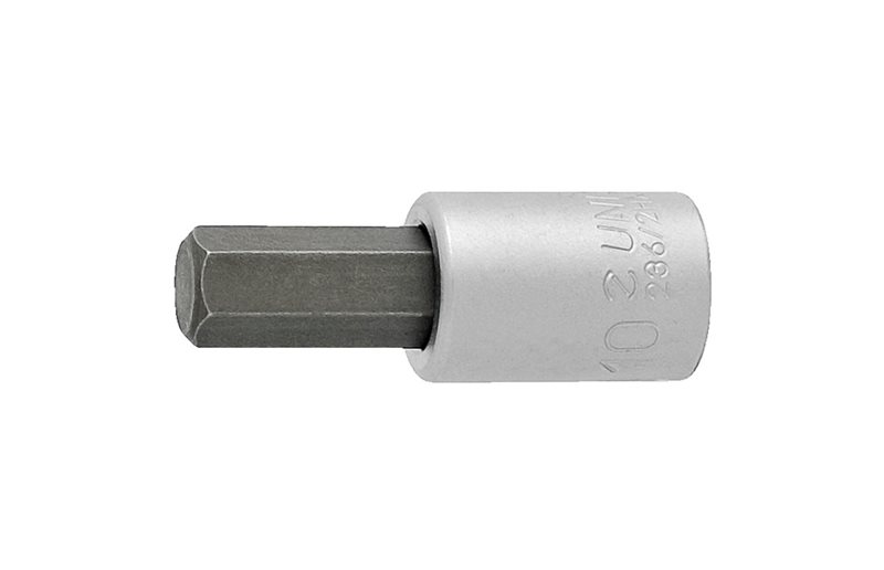 UNIOR Kuusiokoloavain Hex Ruuvinväännin Hylsy 3/8" 10