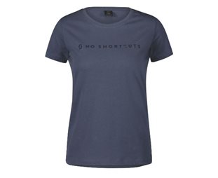 Scott Vapaa-ajan T-paita Naisille No Shortcuts SS Metal Blue