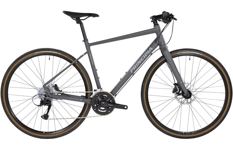 Gravel pyörä Principia Gravel Hybridipyörä 700c Acera 2x9sp Matta Harmaa