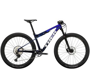 Trek Fullstendig Dempet MTB Supercaliber 9.7 Hex Blue til Deep Dark Blue Fade