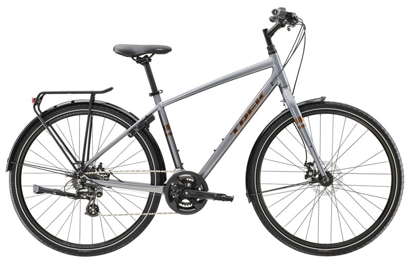 Trek Cityhybrid Hybrid Sykkel Verve 1 Eq Galactic Grey