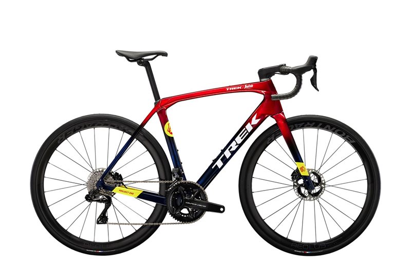 Trek Racer Komfort Domane SLR 9 Gen 4 Metallic Red Smoke til Blue Smoke Fa