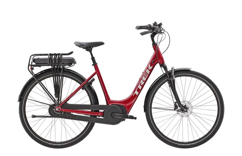 Trek Elsykkel for damer District+ 4 Lowstep 500wh Rage Red