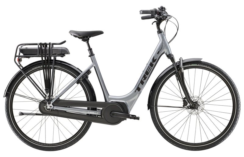 Trek Elsykkel Dame District+ 2 Lowstep 300wh Galactic Grey
