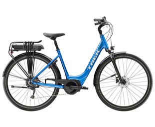 Elcykel Trek Verve+ 2 Lowstep 500wh Dame Blå