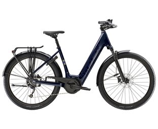 Elcykel Trek Verve+ 4 Lowstep 725wh Dame Blå