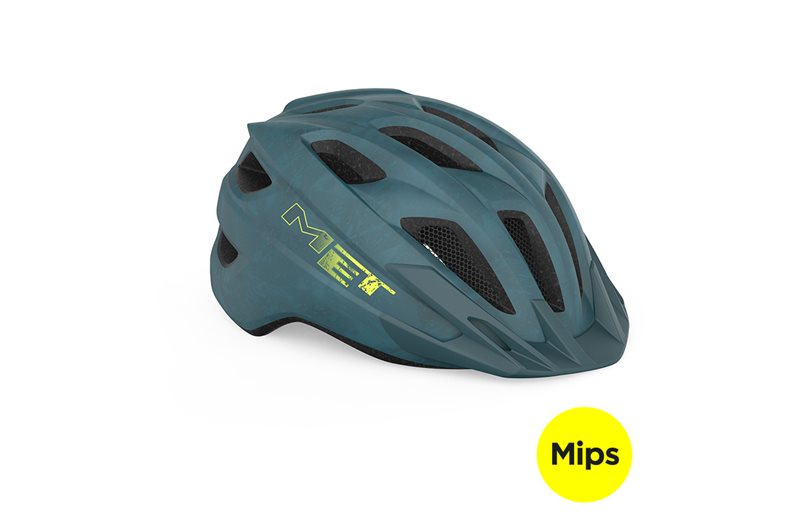 Lasten pyöräilykypärä MET Crackerjack Mips Petrol Matt