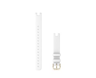 Garmin Nahkaranneke Lily 14mm Italian Leather White/Gold L