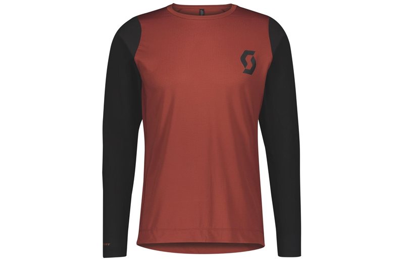 Scott Shirt M'S Trail Progressive L/Sl Rust Red/Bla
