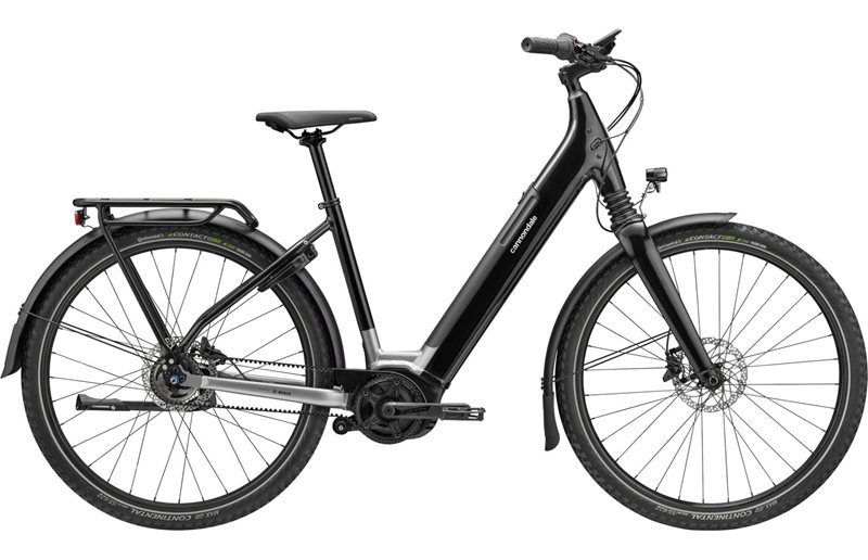 Naisten sähköpyörä Cannondale Mavaro Neo 3 LSTH Musta
