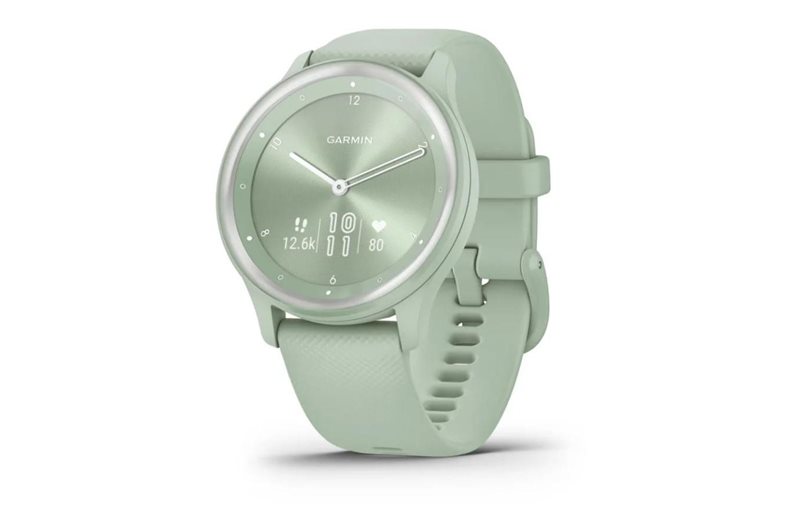 Kuntoilu-älykello Garmin Vivomove Sport Cool Mint Silikonirannekkeella