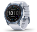 Garmin Multisport-älykello Fenix 7X Sapphire Whitestone Titanium, silikoniranneke
