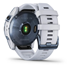 Garmin Multisport-älykello Fenix 7X Sapphire Whitestone Titanium, silikoniranneke