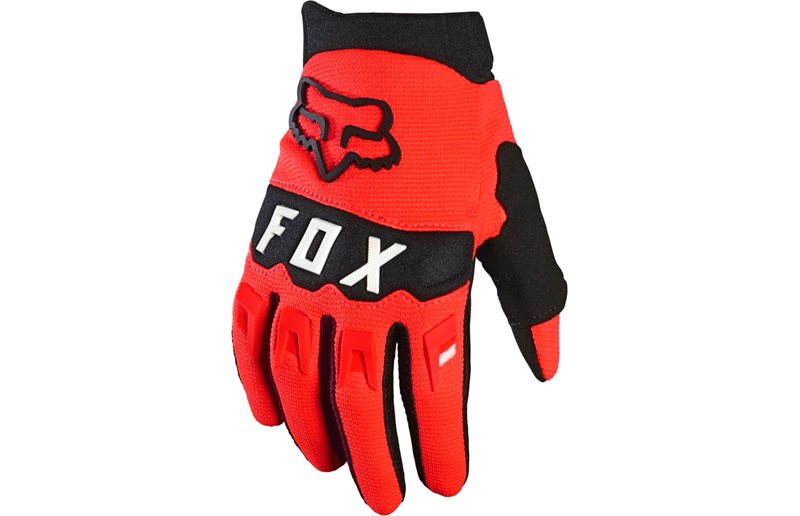 Fox Cykelhandskar Yth Dirtpaw Glove Fluorescent Red