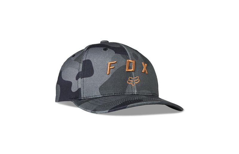 Fox Caps Yth Vzns Camo 110 Snapback Hat Svart Camo