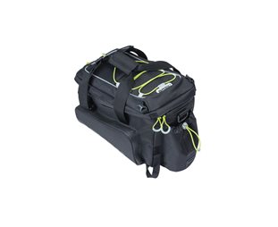 Basil Pakethållarväska Miles XL Pro Trunkbag 9-36L Black/Lime