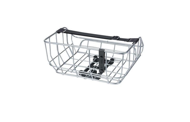 Basil Cykelkurv Bagagebærer Portland MIK 25L Aluminium Vintage Chrome